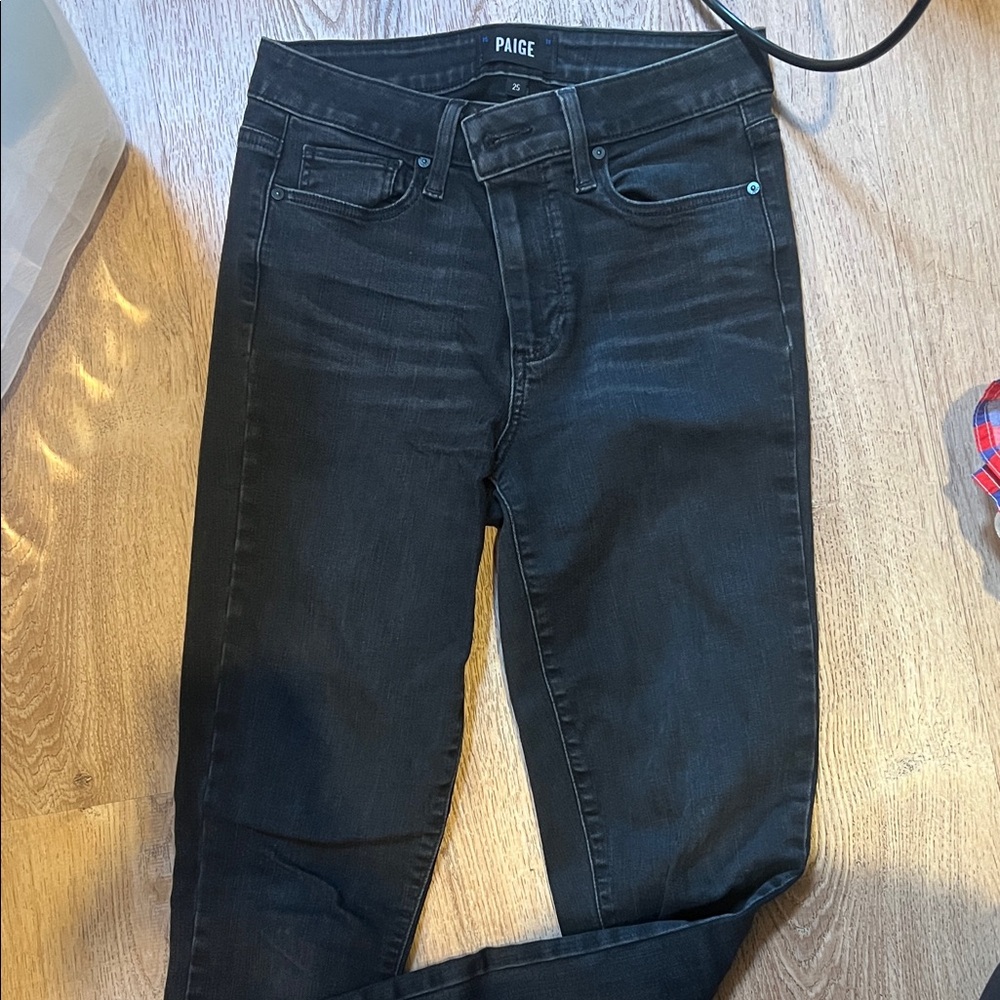 PAIGE Charcoal Denim Jeans